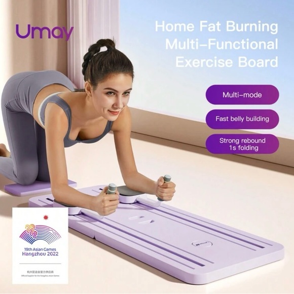 Purple Exercise Board with Handles - Picture 3 of 4